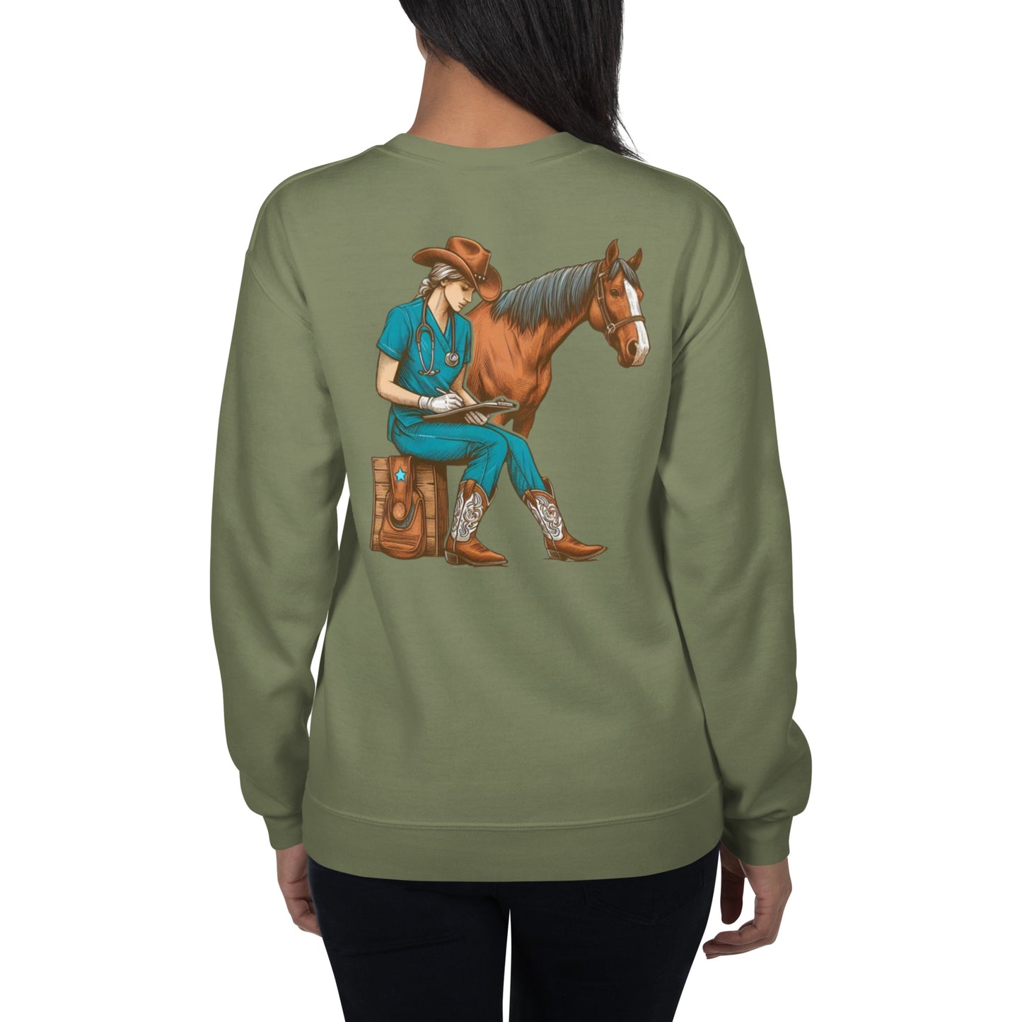 Large Animal Vet Med Unisex Sweatshirt