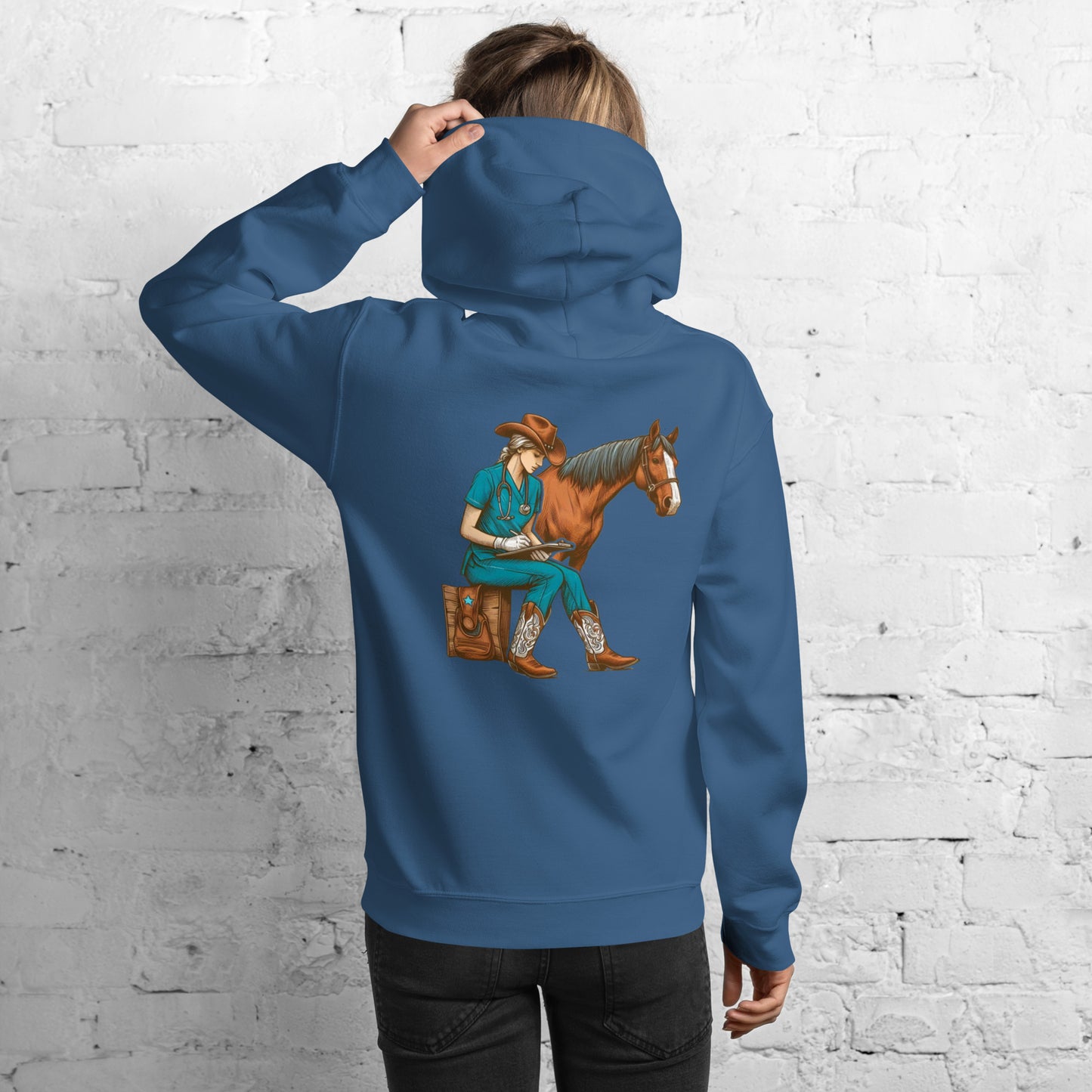 Large Animal Vet Med Unisex Hoodie