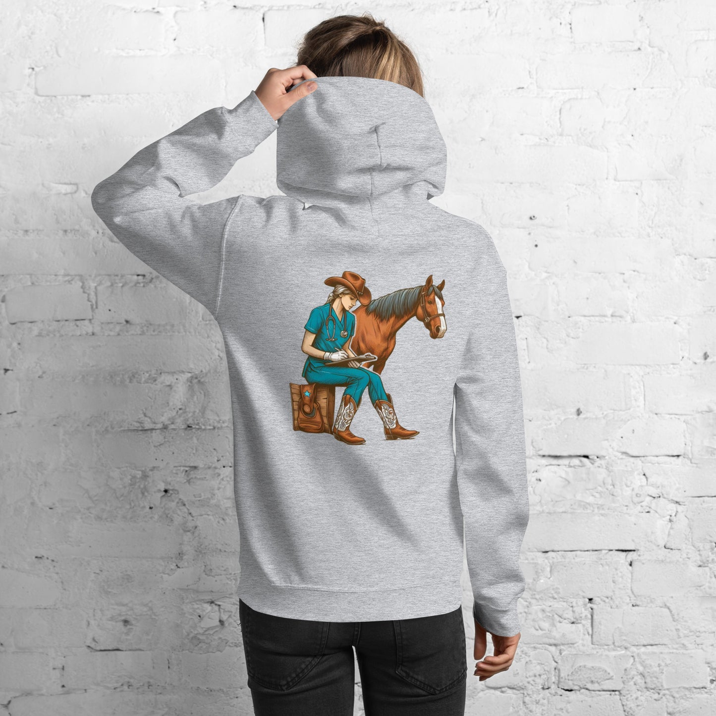 Large Animal Vet Med Unisex Hoodie